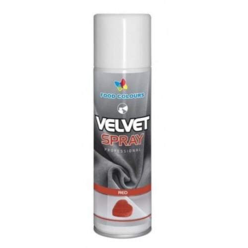 Colorant spray alimentar 250ml VELVET Rosu V10 FC