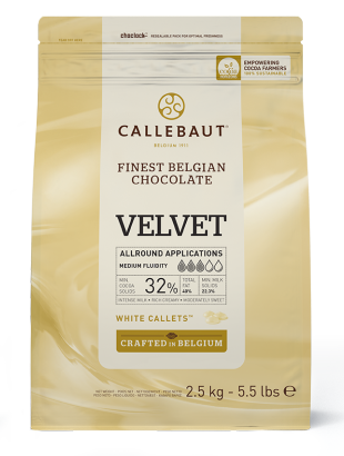 Ciocolata albaVELVET 32% cacao 2.5kg Callebaut