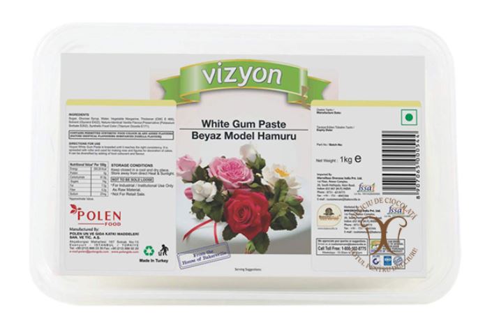 Vizyon - Gum Paste ( Flower paste ) alba 1 kg x12