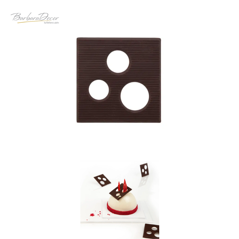 Decoratiuni din ciocolata PATRAT 1,1kg 33932 BARB