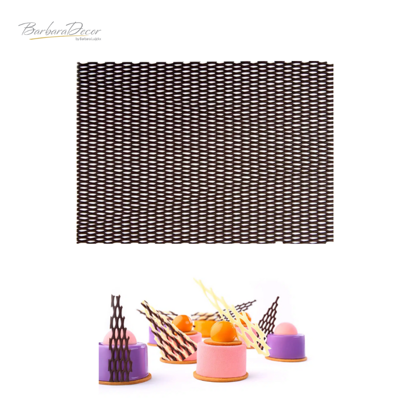 Decoratiuni din ciocolata BLACK GRILLAGE SHEET 333021 1.12 KG BARB
