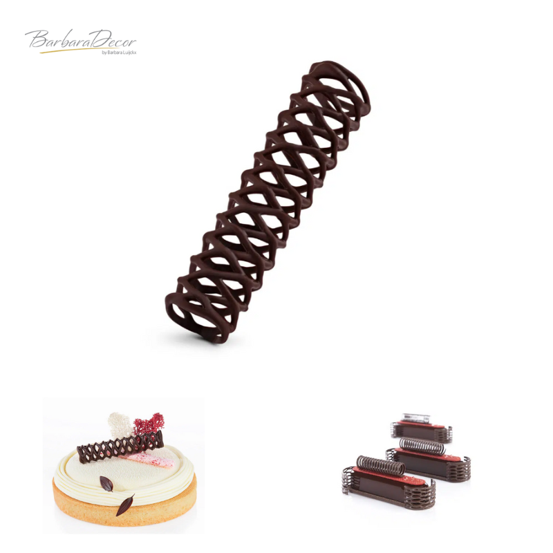 Decoratiuni din ciocolata Tube DARK  56buc 0.245KG 90167 BARB