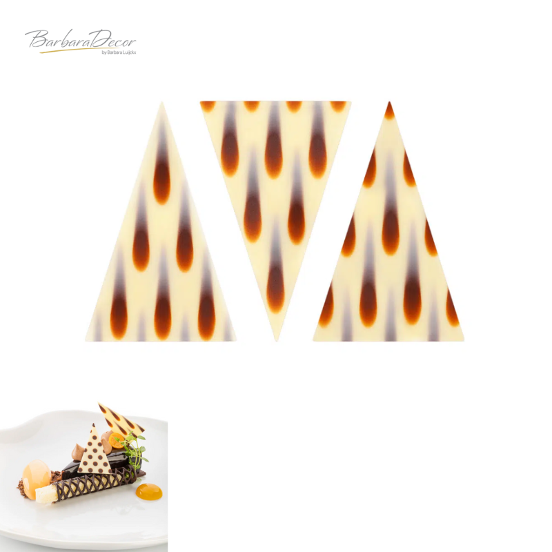 Decoratiuni din ciocolata LACRIMA CARRARA 450buc 1.05kg 331029 BARB