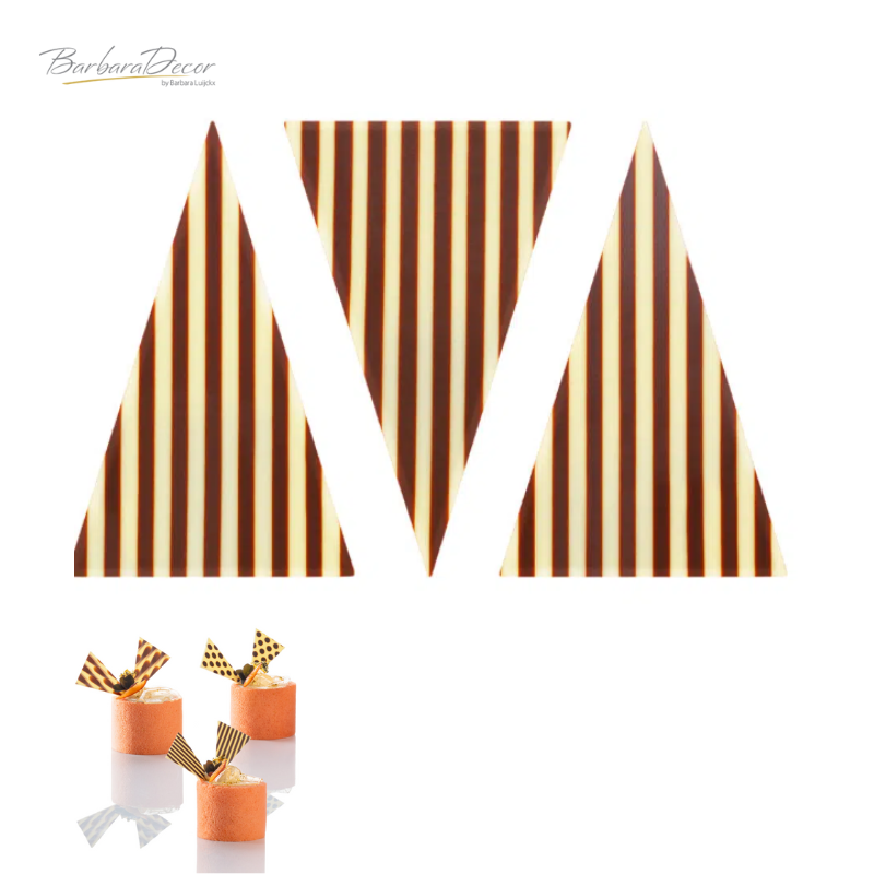 Decoratiuni de ciocolata Triangle Linea 450buc 1.05 kg 331027 BARB