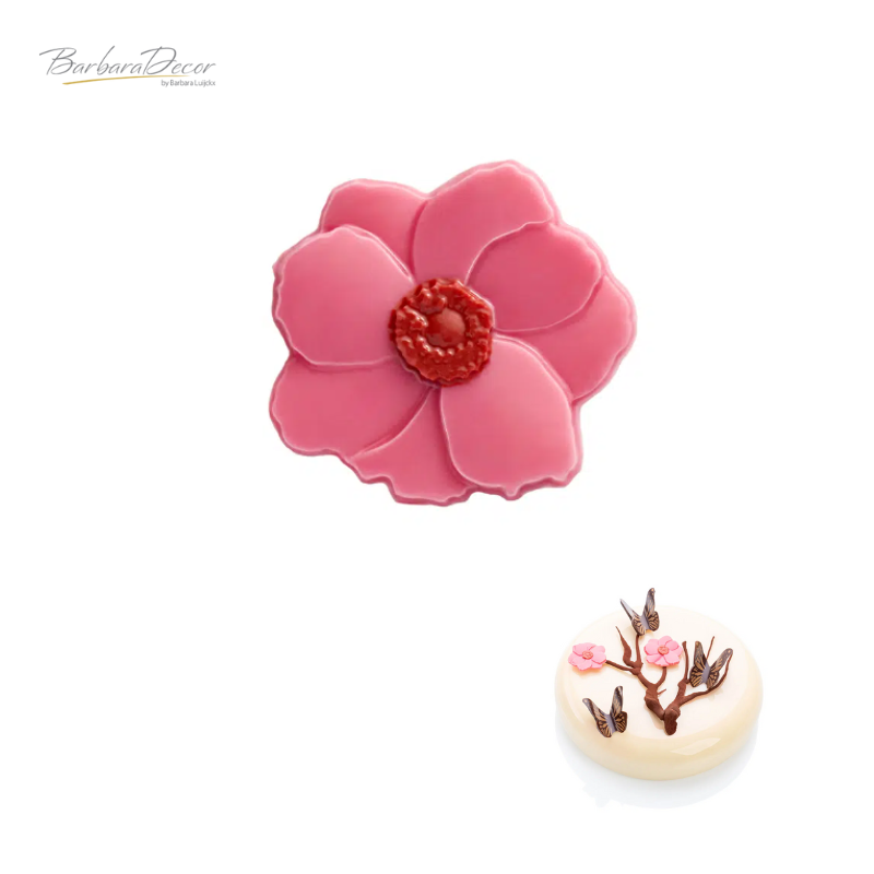 Decoratiuni de ciocolata Magnolia Roz  210buc/cut 0.45kg 33405 Barbara