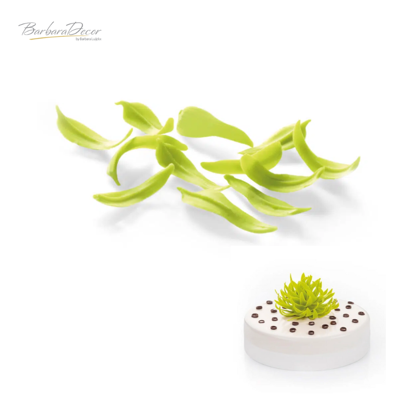Decoratiuni din ciocolata WILLOW LEAVES LIME 2,5kg 333308 BARB