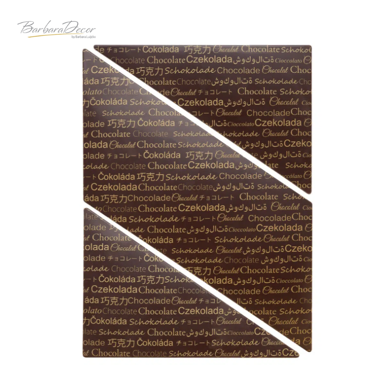 Decoratii din ciocolata neagra Sheet dark 15 buc. 0,825 kg 33950 BARB