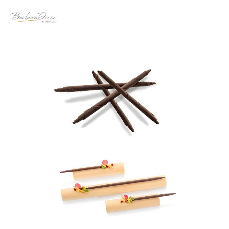 Decoratiuni din ciocolata PENCILS SANTI SLIM MINI DARK 0.400KG 334517 BARB