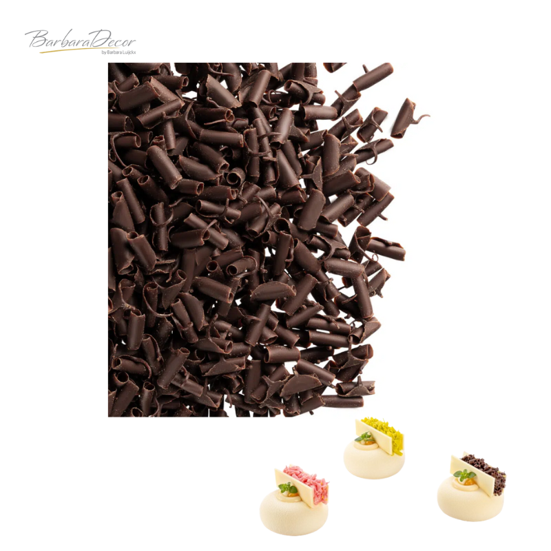 Decoratiuni din ciocolata  Blossoms DARK 1kg 3325301 BARB
