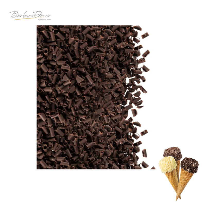 Decoratiuni din ciocolata Blossoms dark MICRO 4kg 3325454  BARB