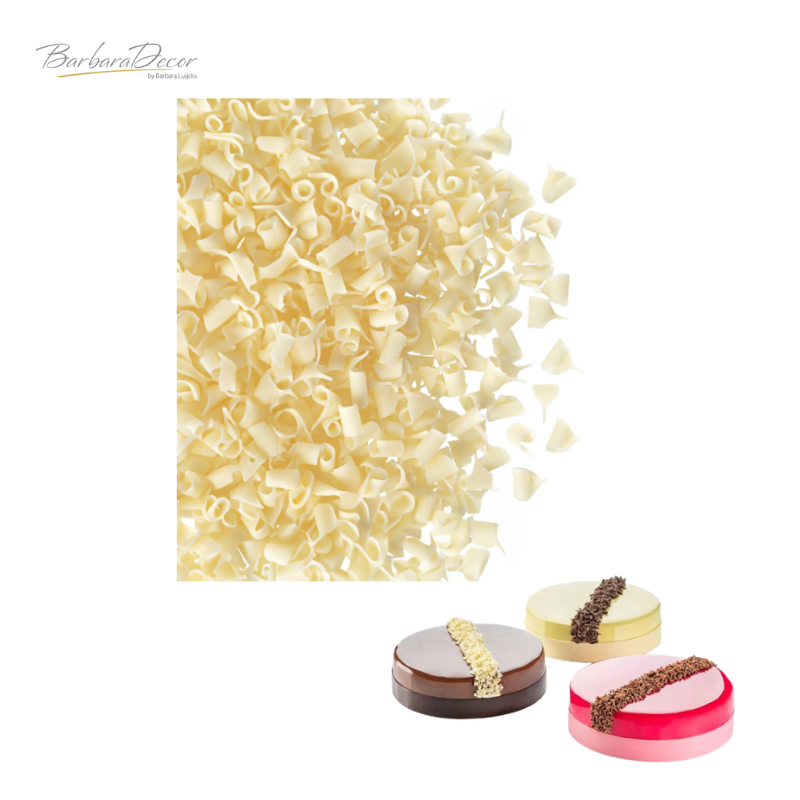 Decoratiuni din ciocolata BLOSSOMS WHITE MINI 4kg 3325434 BARB