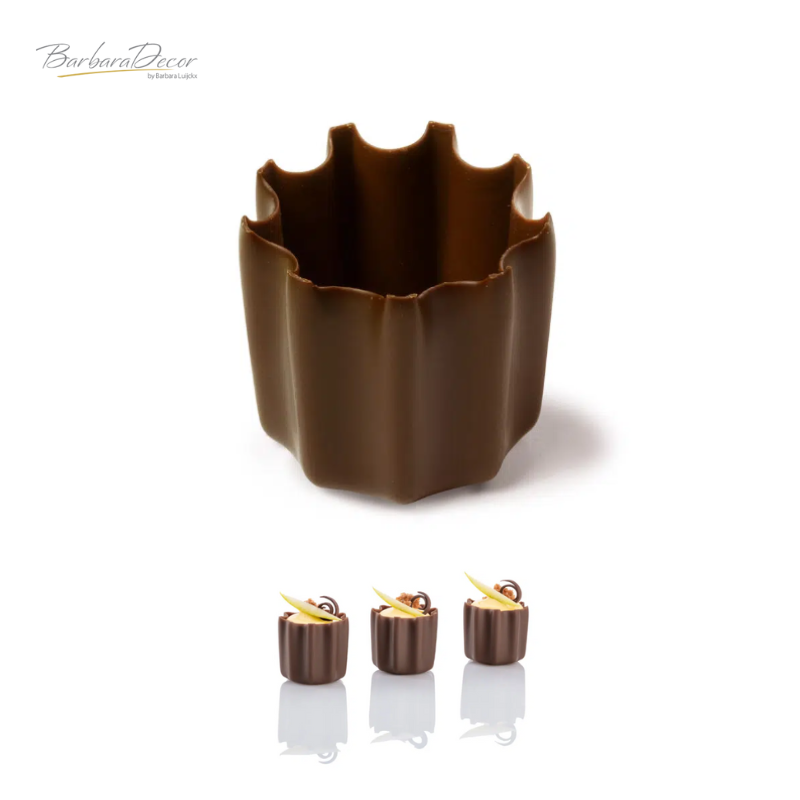 Decoratiuni din ciocolata Cups dark STAR 0.750kg 3394  BARB