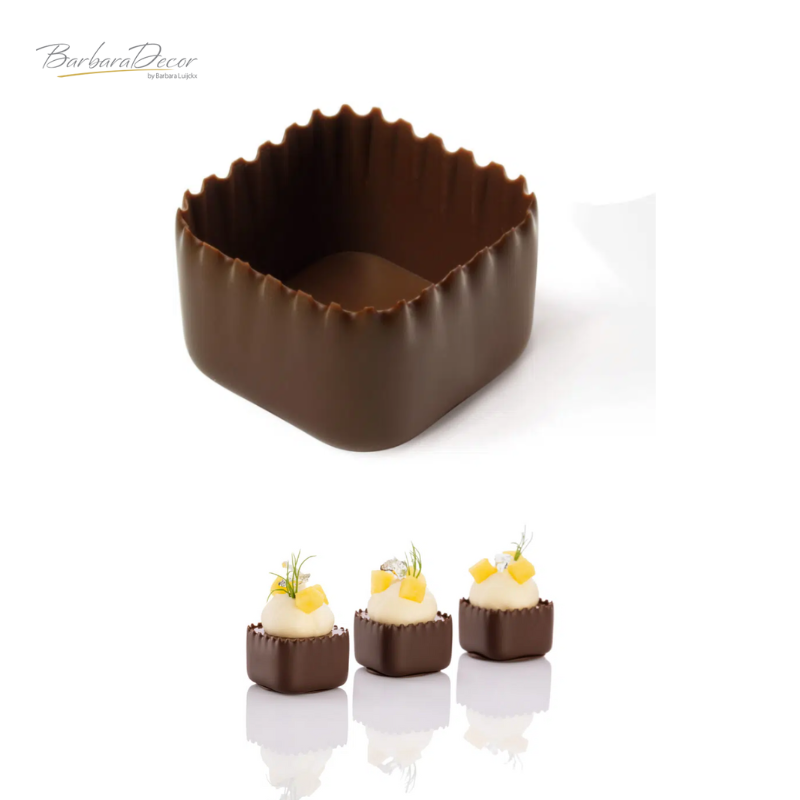 Decoratiuni din ciocolata Cups dark CROWN 0.675kg 3391  BARB