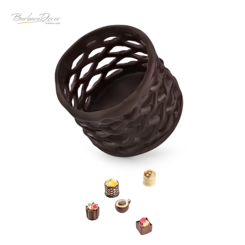 Decoratiuni din ciocolata Grillage Cup 30/30 30308 0,554 kg BARB