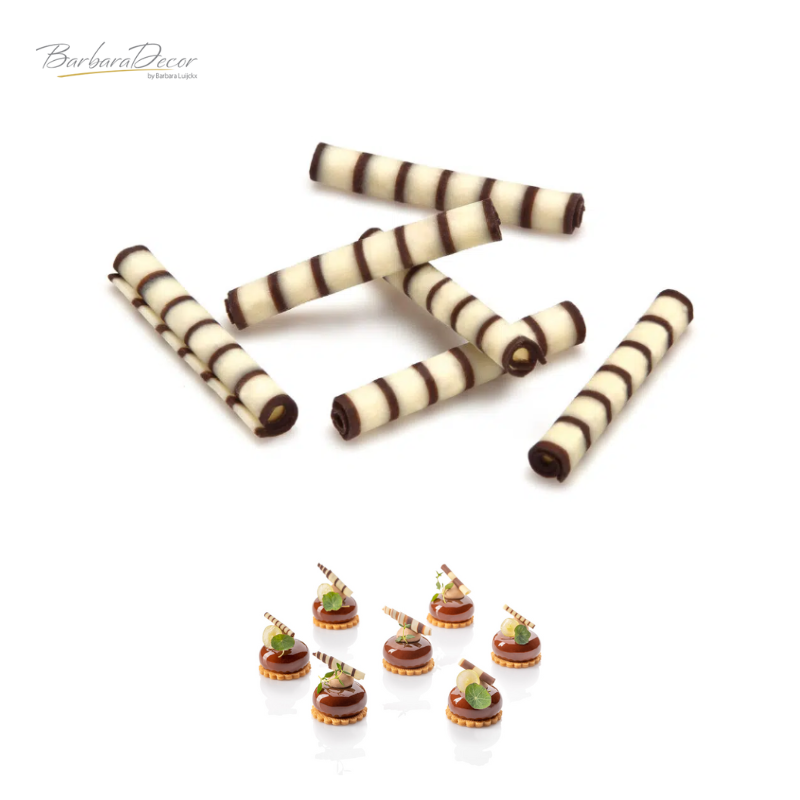 Decoratiuni din ciocolata ROLLS PENNE  1,2kg 334579 BARB