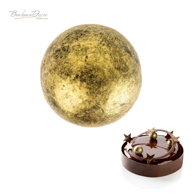 Decorații din ciocolata Sfera Auriu- Perlata 0.25kg 331056 BARB