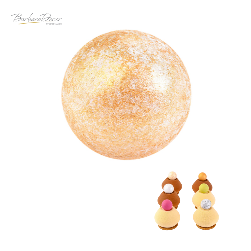 Decoratiuni din ciocolata BALLS GOLD PEARL 331046  0.250 KG BARB