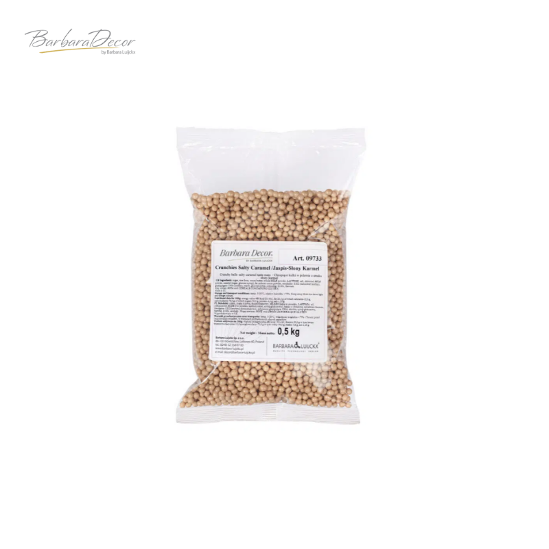 Orez expandat in ciocolata cu gust de caramel sarat 0,50 kg 09733 BARB