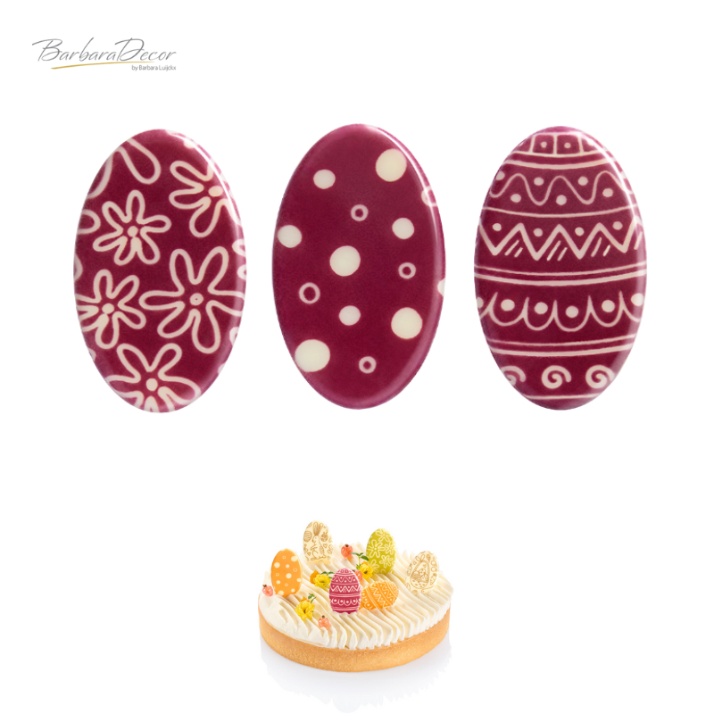 Decoratiuni de ciocolata Oua de Pasti Violet 165buc. 0,39kg 33762 BARB