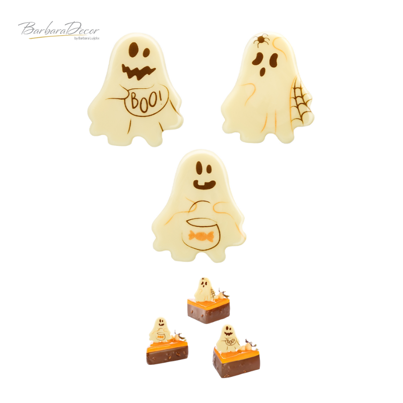 Decoratiuni din ciocolata SPOOKY SET 105buc/cut  0.264kg 33766 BARB