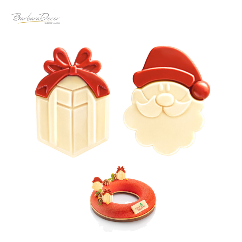 Decoratiuni din ciocolata Santa & Gifts 126buc/cut 0.255 kg 33742 BARB