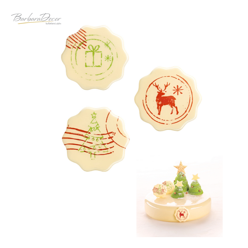 Decoratiuni de ciocolata Christmas Stamps 105buc/cut 0.29 kg 33770 BARB