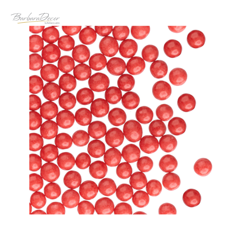Mergeluse din zahar PERLE  ROSII 4mm  1,2 kg 097469 BARB