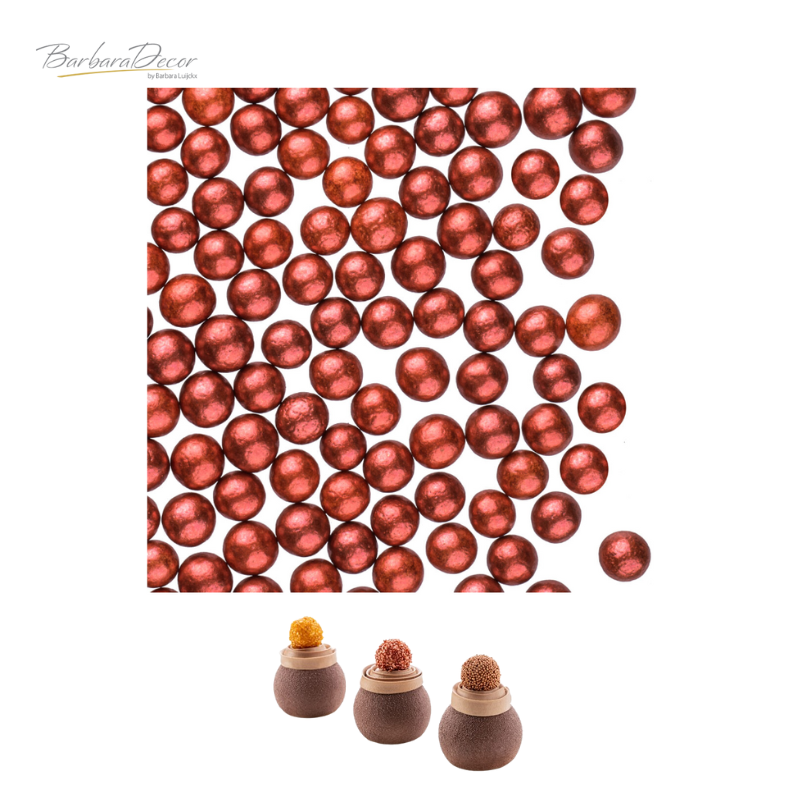 Mergeluse din zahar PERLE  RUBIN  4mm  1,2 kg 096869 BARB