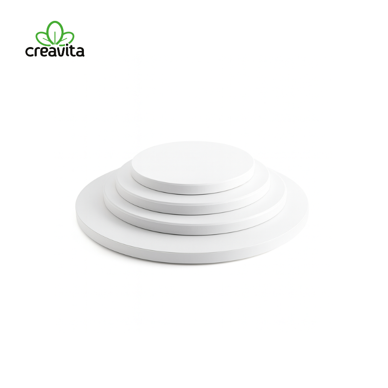 Platforma tort rotunda alba  Ø30,50xH 1,2 cm GustaPro