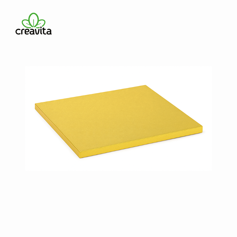 Platforma pentru tort aurie 35x48cm H1,2 cm GustaPro