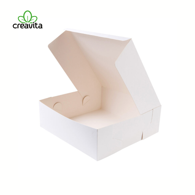 Cutie pentru tort alba 35,5x35,5x15