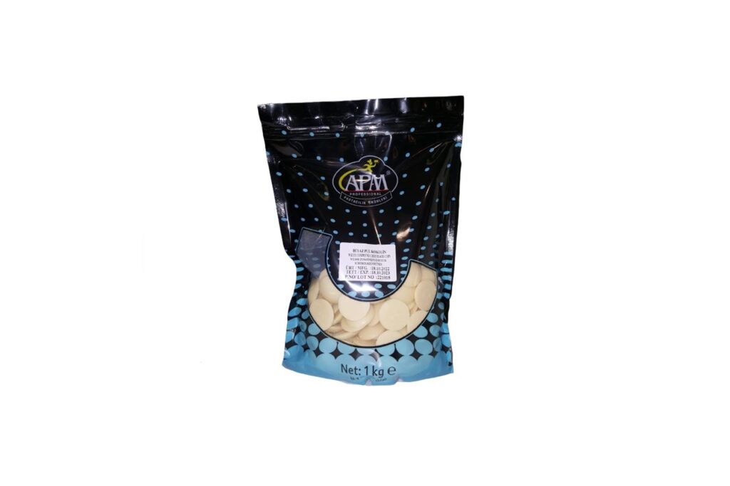 Cuvertura de ciocolata alba 1kg APM