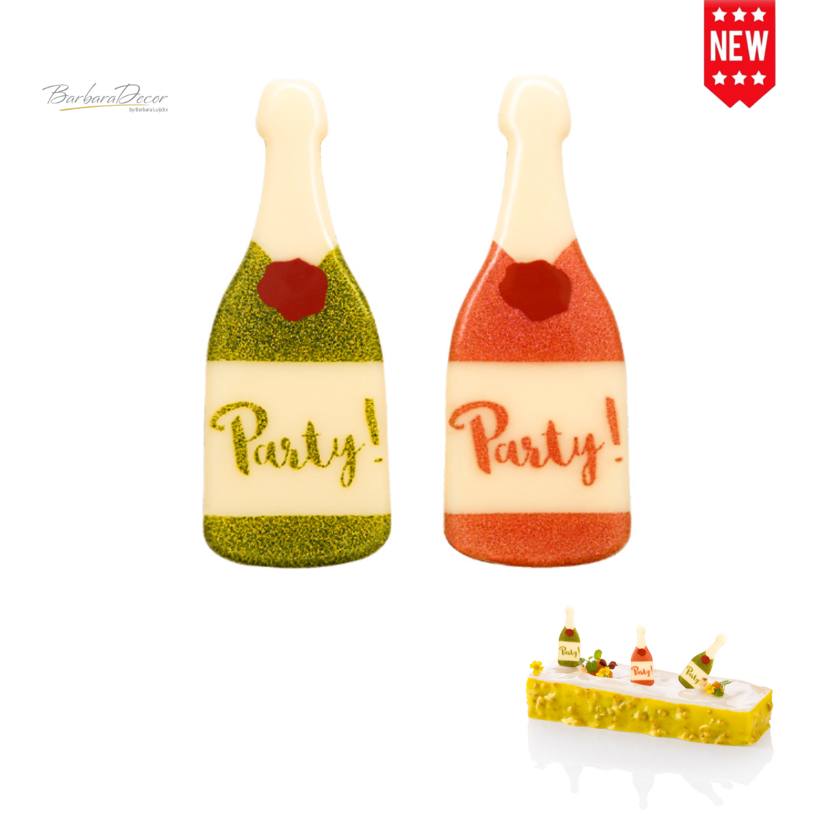 Decoratiuni din ciocolata Party Bottle 33775 BARB