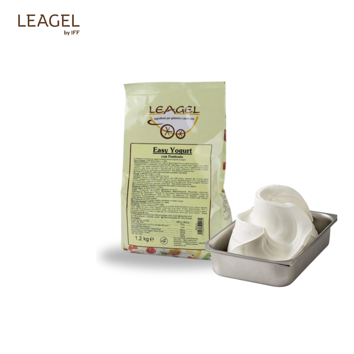 Baza gelato iaurt cu fructoza, punga 1.2 kg 122601 Leagel