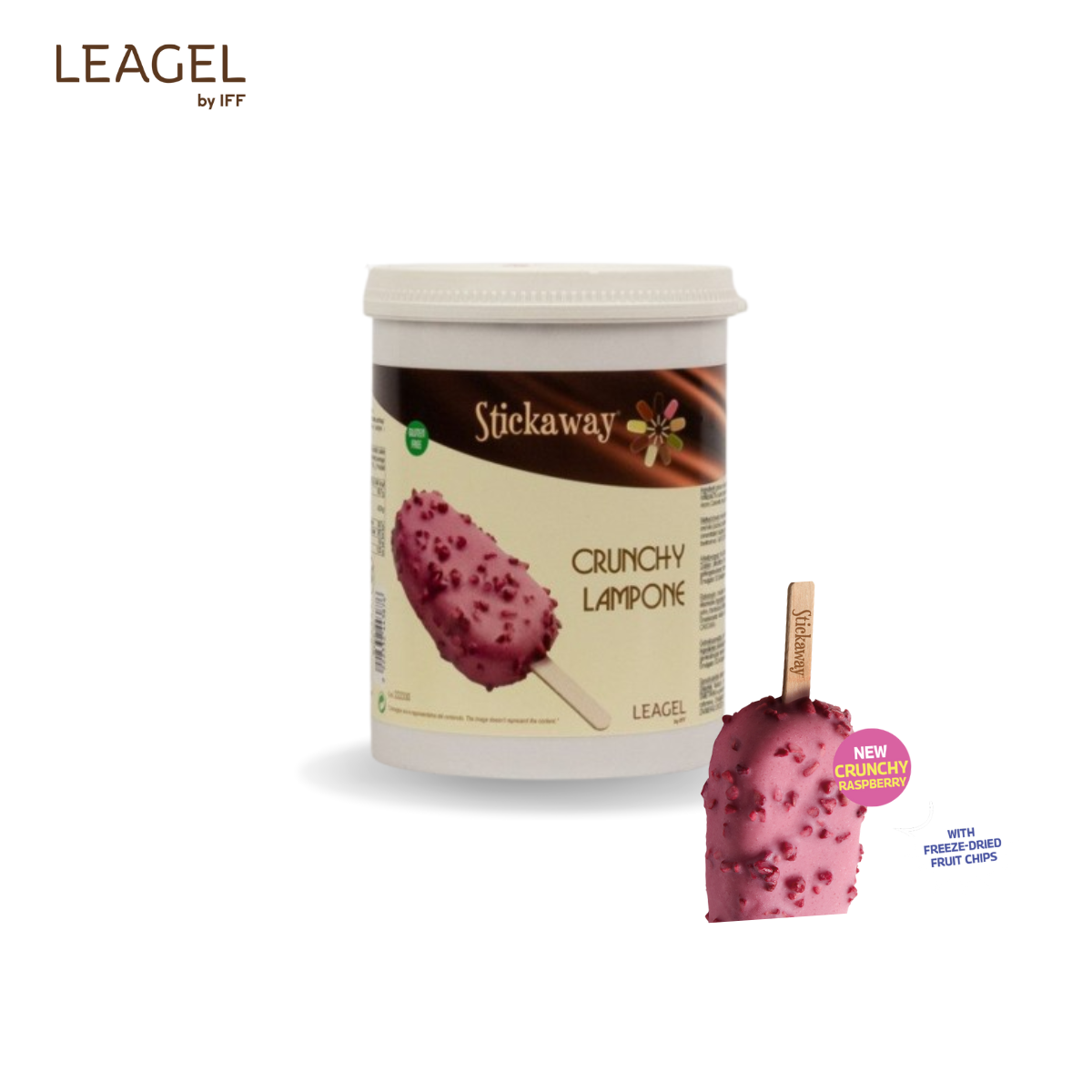 STICKAWAY Zmeura crunchy 1,2kg 222330 LGL