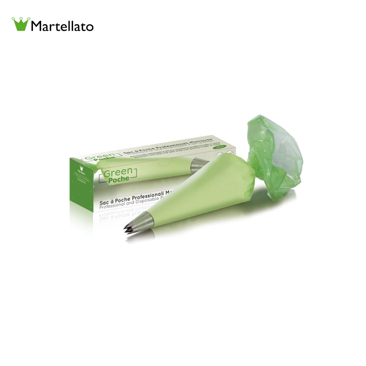 Punga crema polietilena verde H 40 50-1040