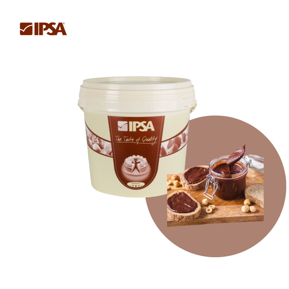 Crema termostabila de cacao si alune 13% HALTA CUOR DI NOCCIOLA, 3kg, 6901 Ipsa