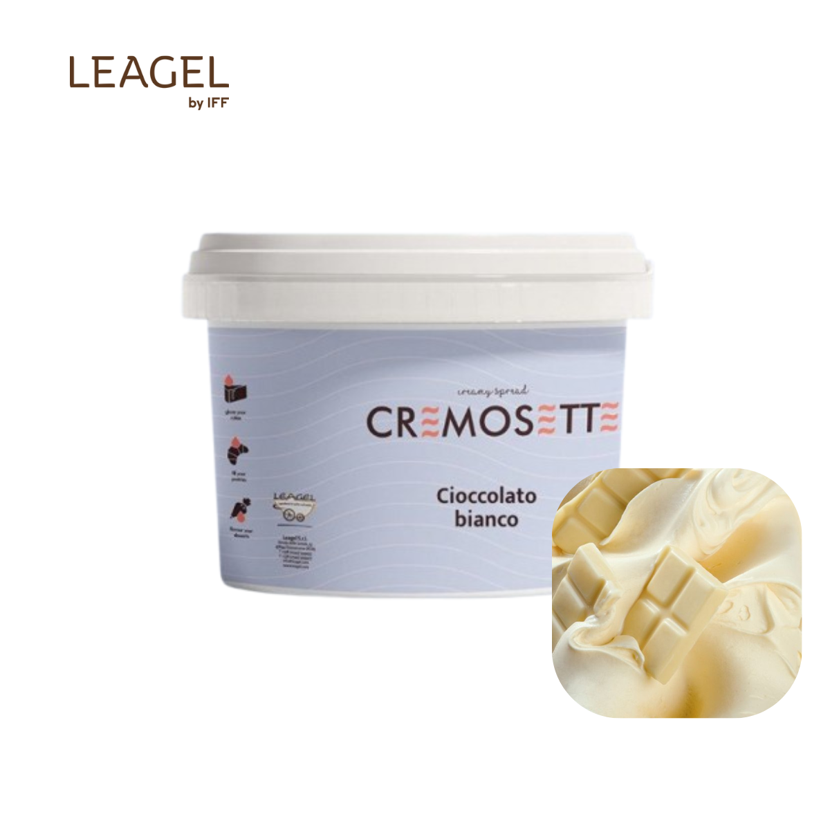 Cremosette white- crema ciocolata alba 5.5 kg 240901 LGL